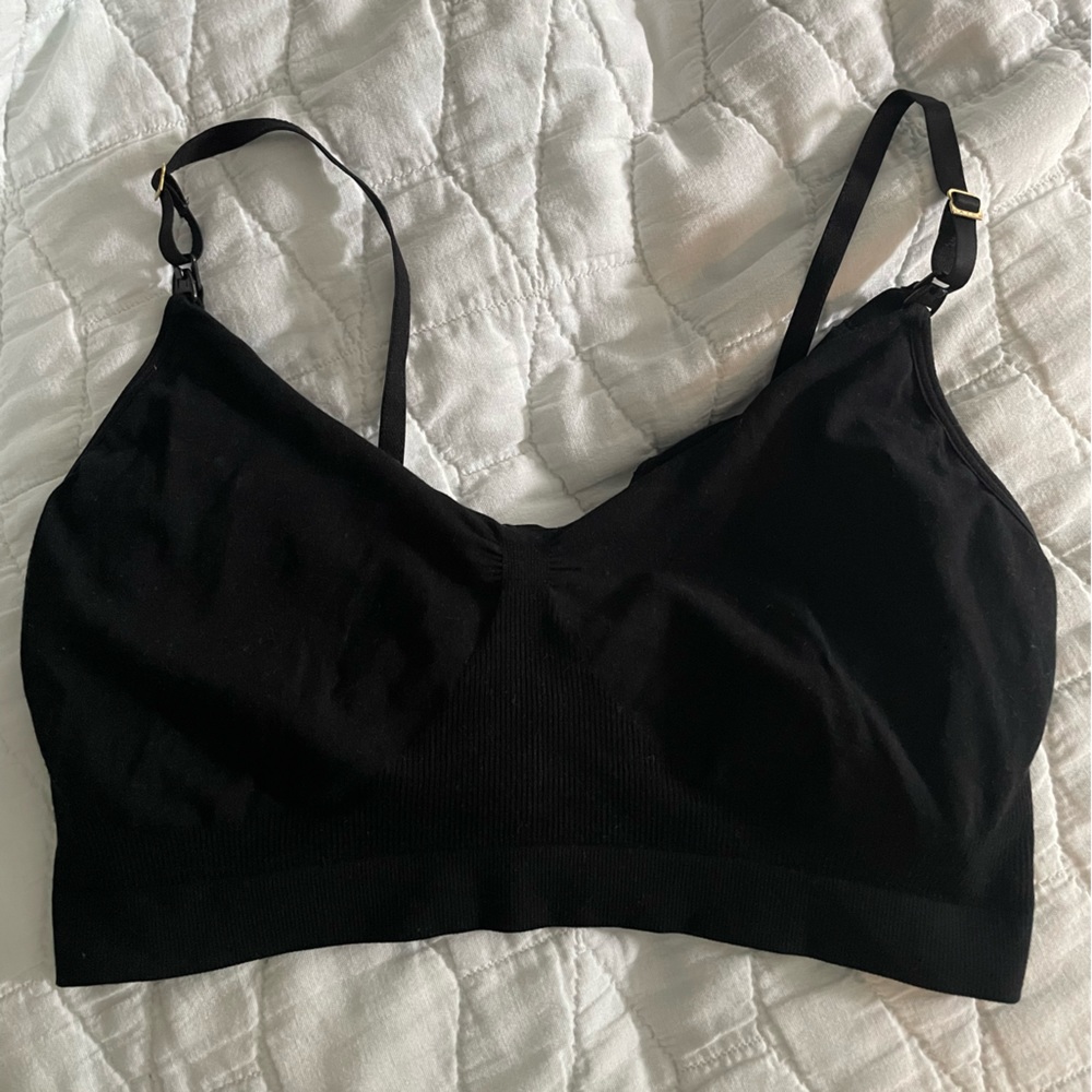 Hatch The Essential Nursing and Pumping Bra Black